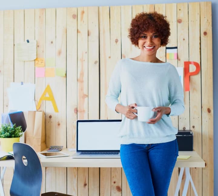 small business coach - woman in office